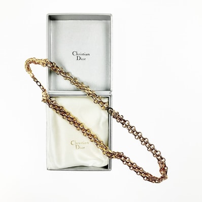Christian Dior クリスチャンディオール ネックレス40cm ブレスレット 18cm セット