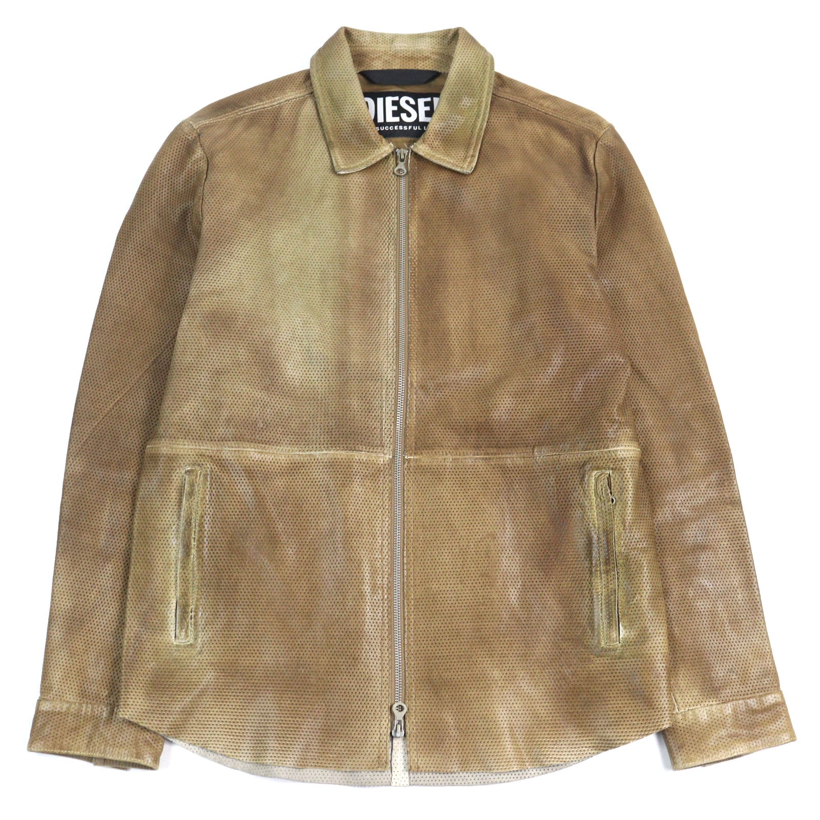 美品 ディーゼル
レザージャケット L-CLIME ブラウン系 メンズ 48 A08807