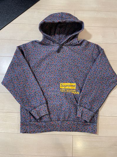 Supreme / JUNYA WATANABE COMME des GARCONS MAN Hooded Sweatshirt "Black Flowers"