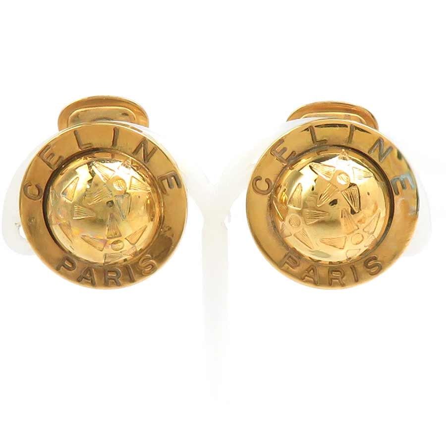 セリーヌ CELINE イヤリング メタル ゴールド レディース【中古】 56664a