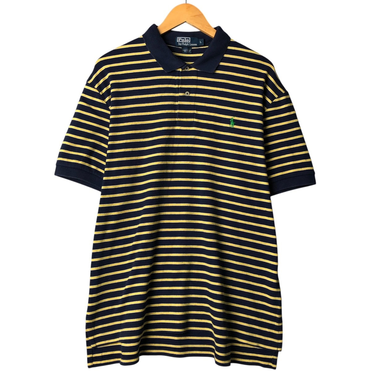 古着 ラルフローレン Ralph Lauren POLO by Ralph Lauren ボーダー柄 半袖 ボーダー ポロシャツ メンズL相当/eaa563845