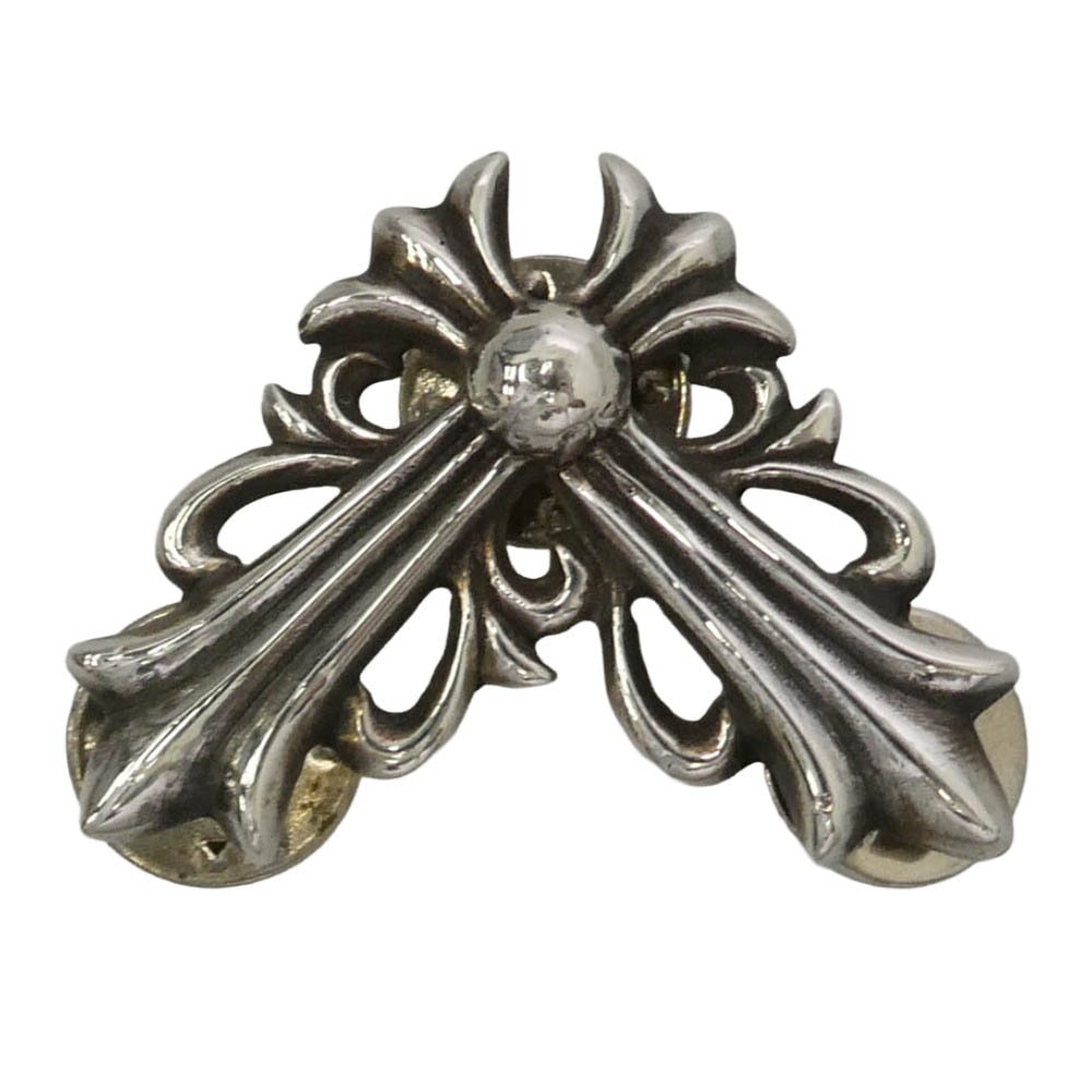 CHROME HEARTS クロムハーツ(原本有) PIN FLRLCRNR LG スティックピン フローラルクロスコーナー ラージ ピンバッジ シルバー系【中古】