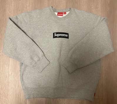 Supreme Box Logo Crewneck "Heather Grey" (22FW)