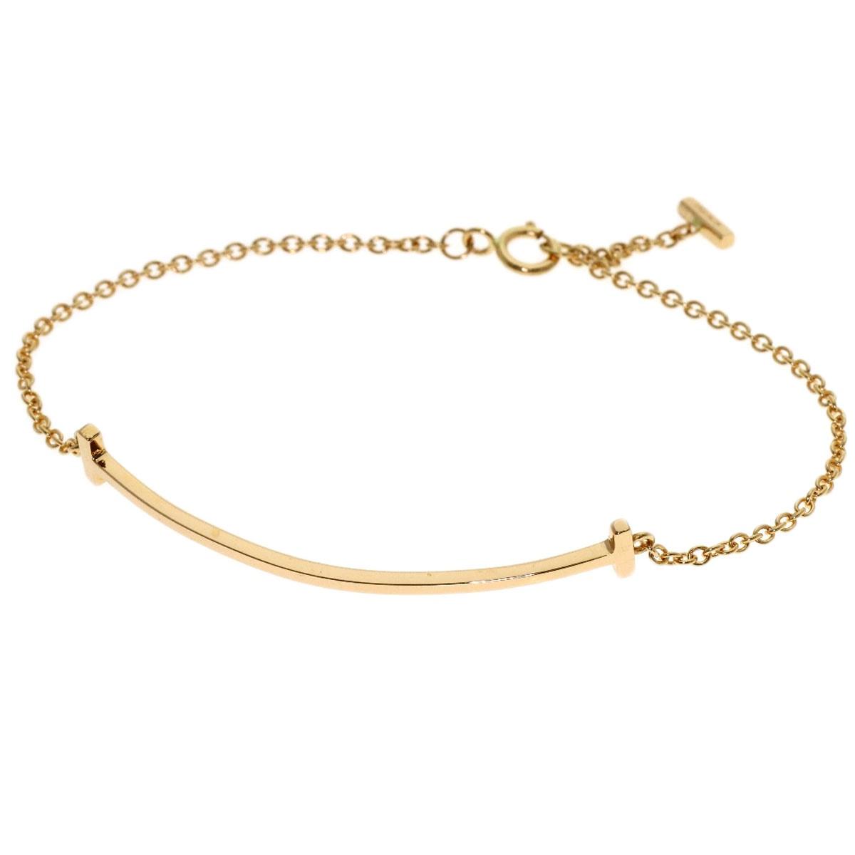 TIFFANY&Co. ティファニー Tスマイル スモール ブレスレット K18PG レディース [中古]