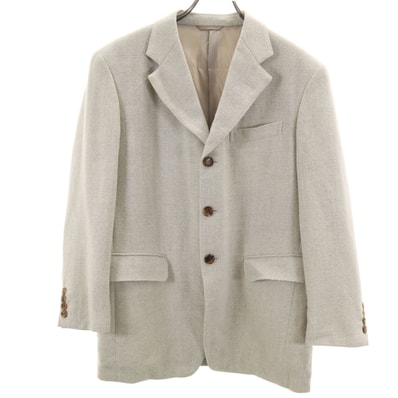 Christian Dior クリスチャンディオール 90s アルパカ オールド テーラードジャケット S グレージュ