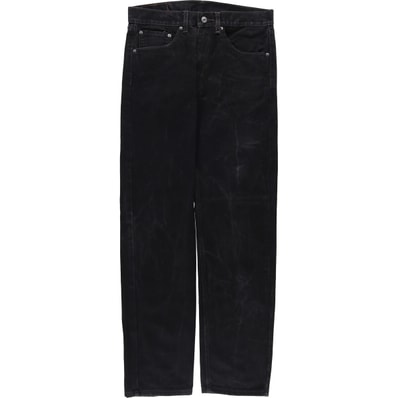 古着 リーバイス Levi's 505 ブラックデニム テーパードデニムパンツ メンズw33相当/eaa580241