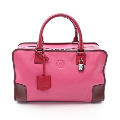 ロエベ LOEWE アマソナ36 ハンドバッグ バッグ レザー レディース ピンク系 / レッド系 / ブラウン系 【中古】