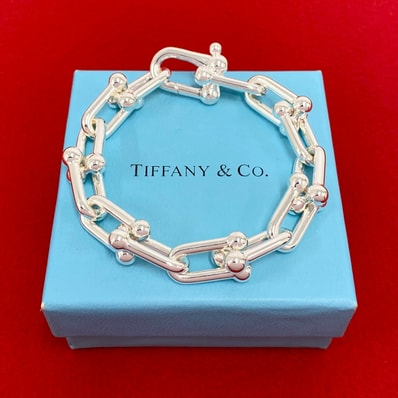 TIFFANY&Co. ティファニー ハードウェア ラージ リンク ブレスレット シルバー925 ブレスレット シルバー
806-4