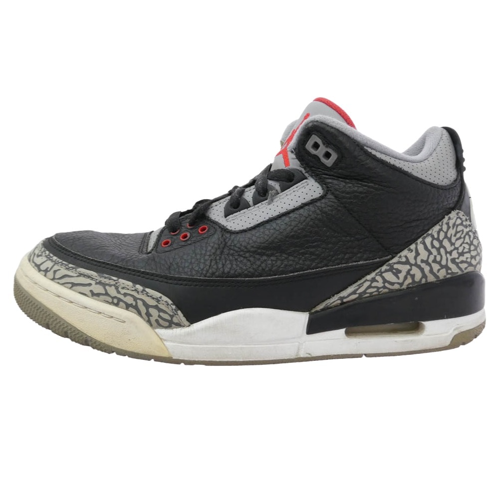 NIKE AIR JORDAN 854262-001 Air Jordan 3 Retro OG AJ3 Black Cement エアジョーダン レトロ ブラックセメント スニーカー【中古】