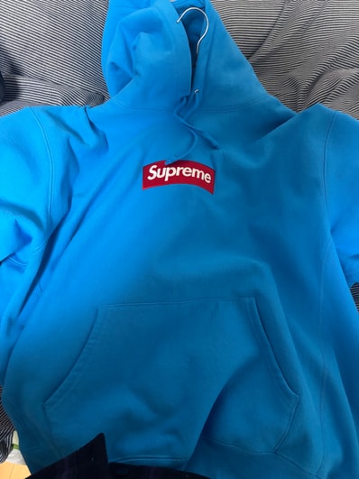 Supreme Box Logo Hooded Sweatshirt (25FW) "Cyan"