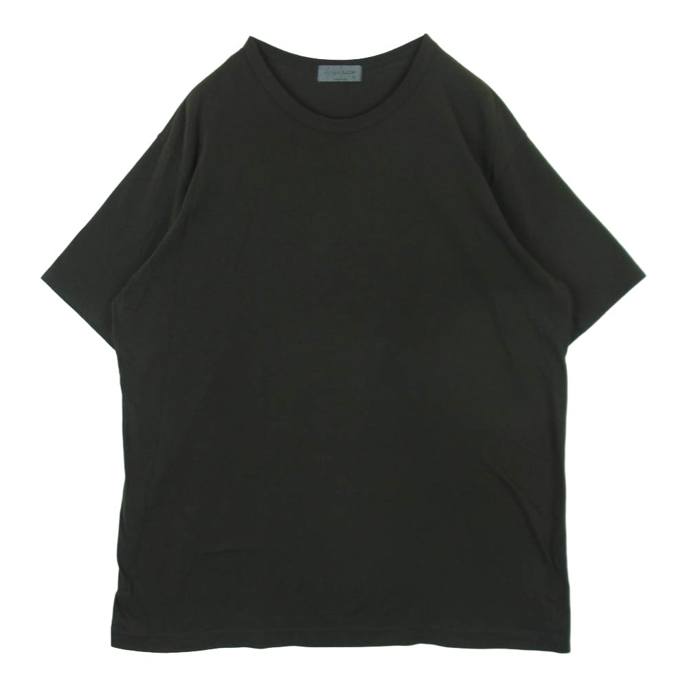 Yohji Yamamoto POUR HOMME ヨウジヤマモトプールオム HS-T02-070 SINGLE JERSEY ROUND NECK SHORT SLEEVE アルティマ天竺 半袖 Tシャツ カットソー 3【中古】