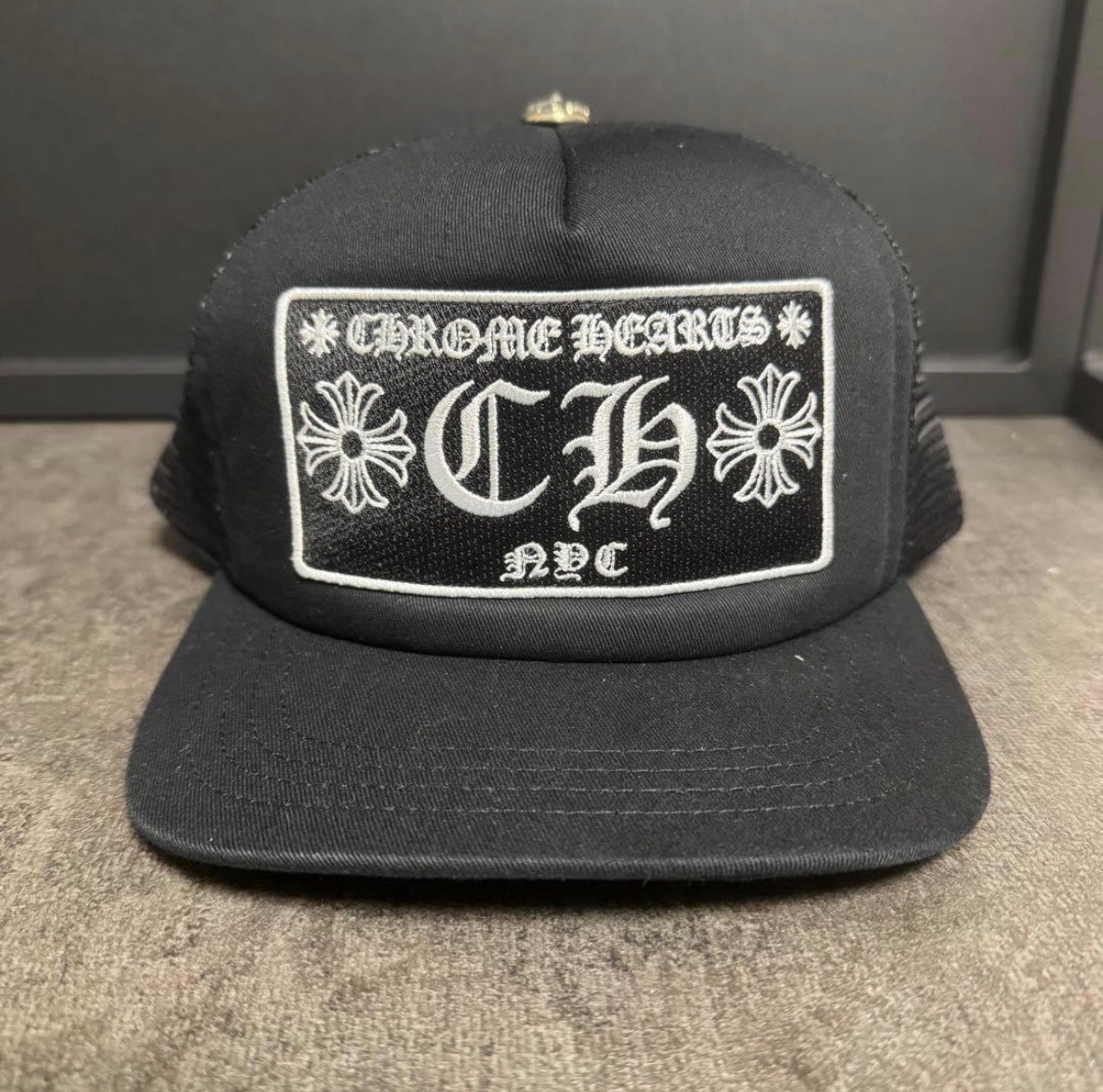 Chrome Hearts CH Trucker Cap New York Exclusive "Black"