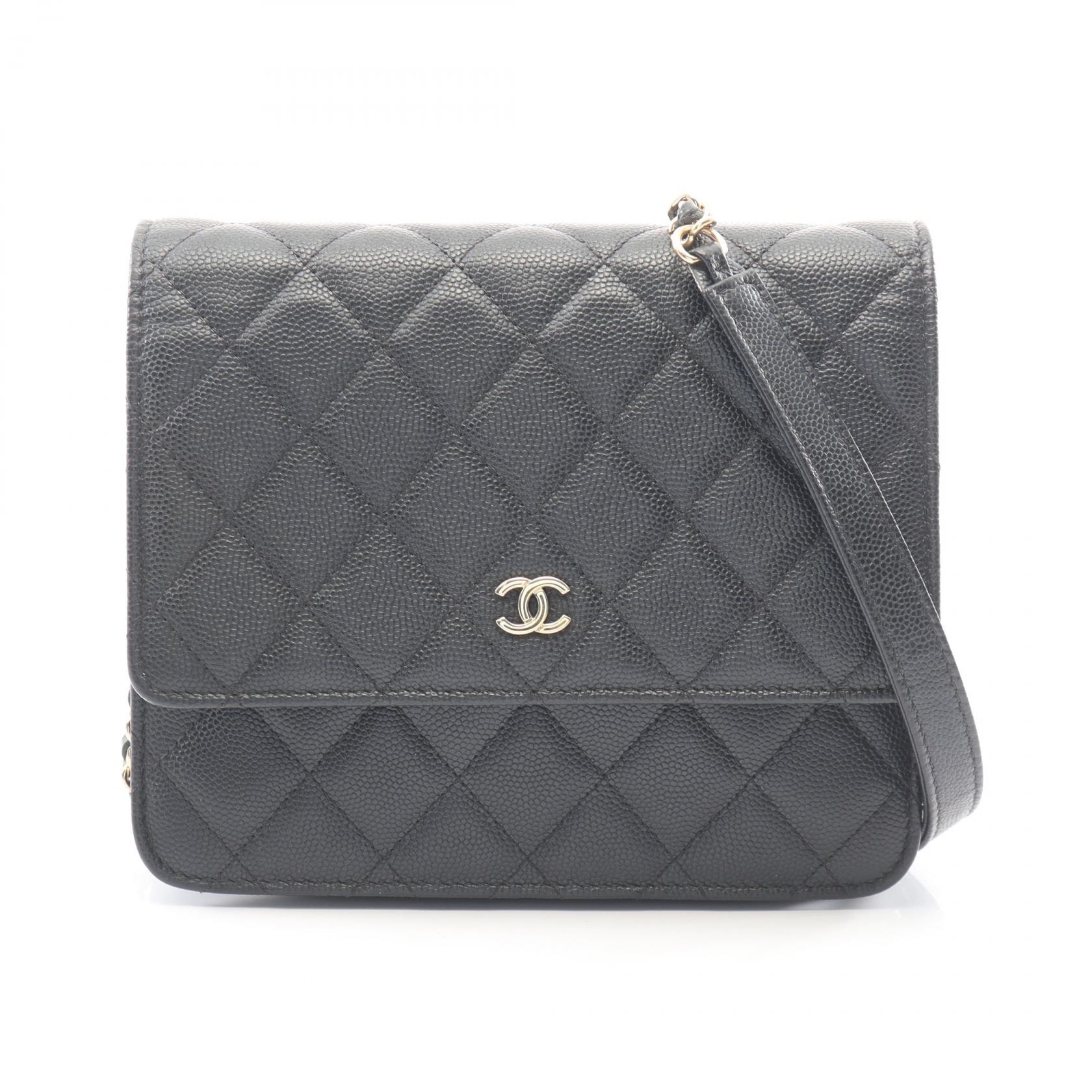 シャネル CHANEL マトラッセ ショルダーバッグ バッグ キャビアスキン(グレインドカーフ) レディース ブラック系 【中古】