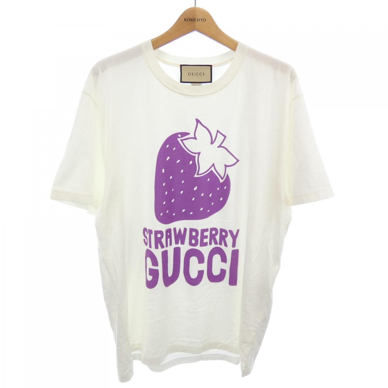グッチ GUCCI ストロベリーグッチコットンTシャツ 548334 XJDWG Tシャツ
