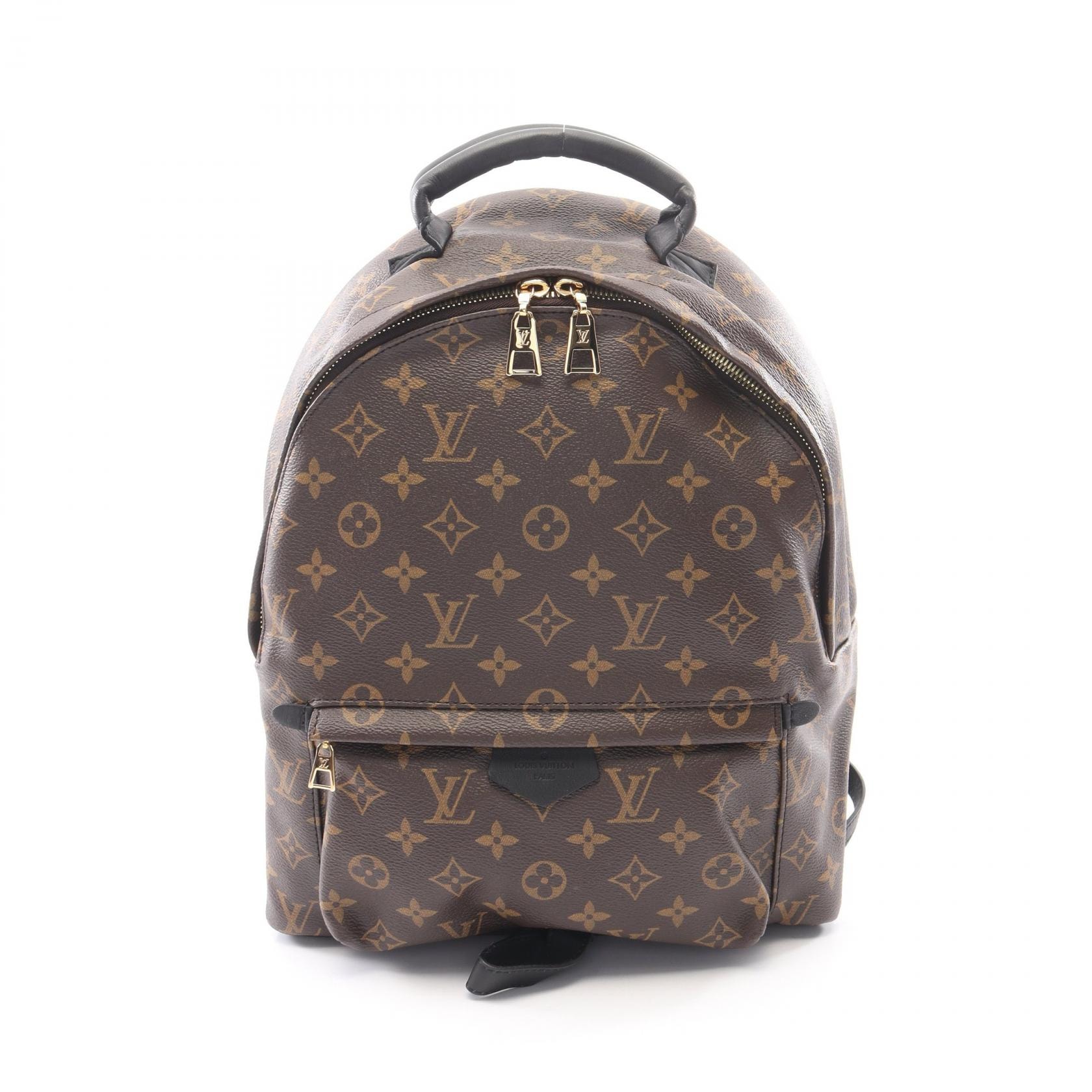 ルイ・ヴィトン LOUIS VUITTON パームスプリングス バックパックMM リュックサック バックパック バッグ PVCコーティングキャンバス レザー モノグラム レディース ブラウン系 M41561 【中古】