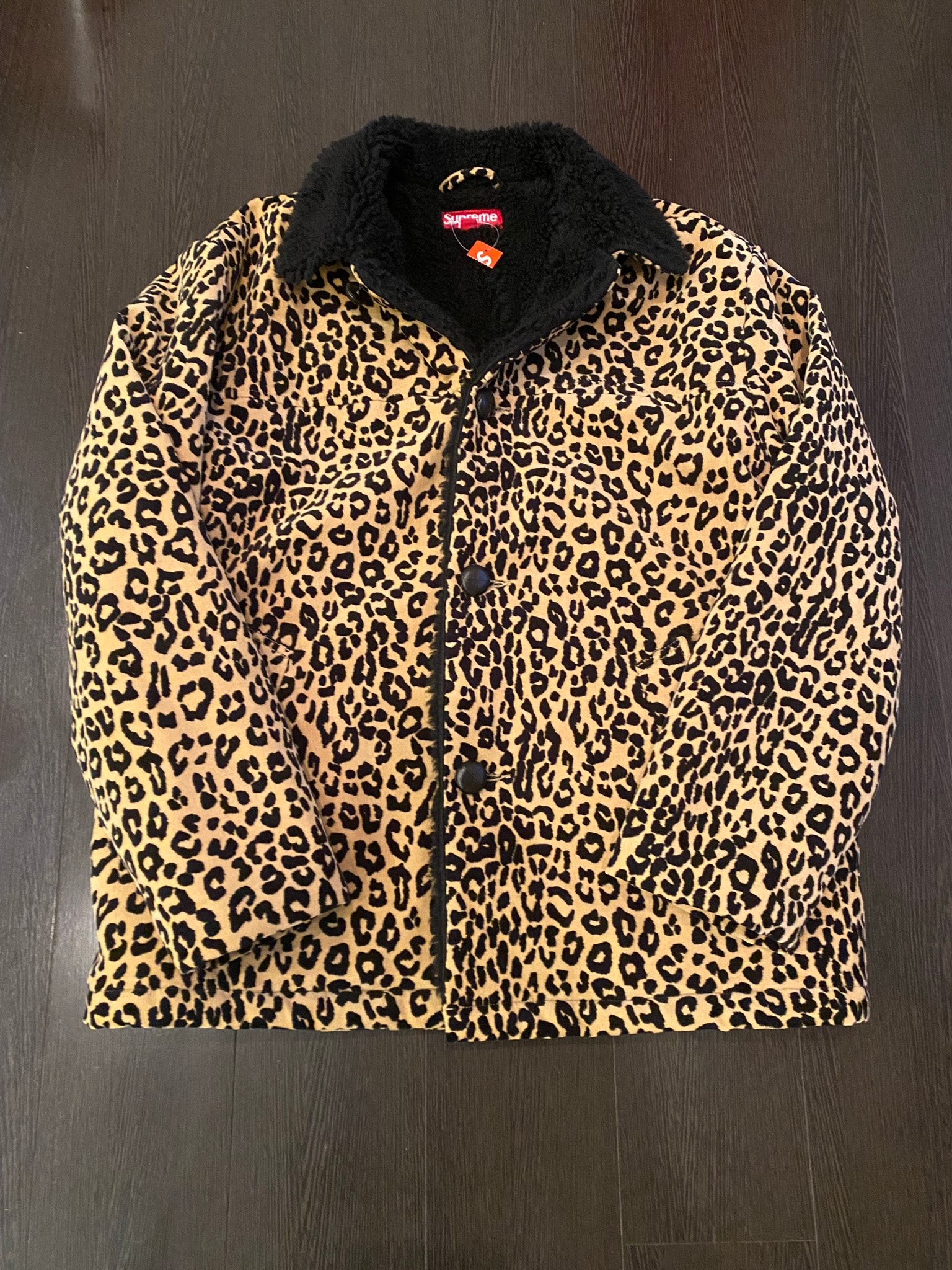 Supreme Kindermann Uncut Corduroy Car Coat "Leopard"