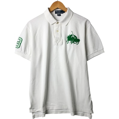 古着 ラルフローレン Ralph Lauren POLO by Ralph Lauren ダブルポニー 半袖 ポロシャツ メンズL相当/eaa561351