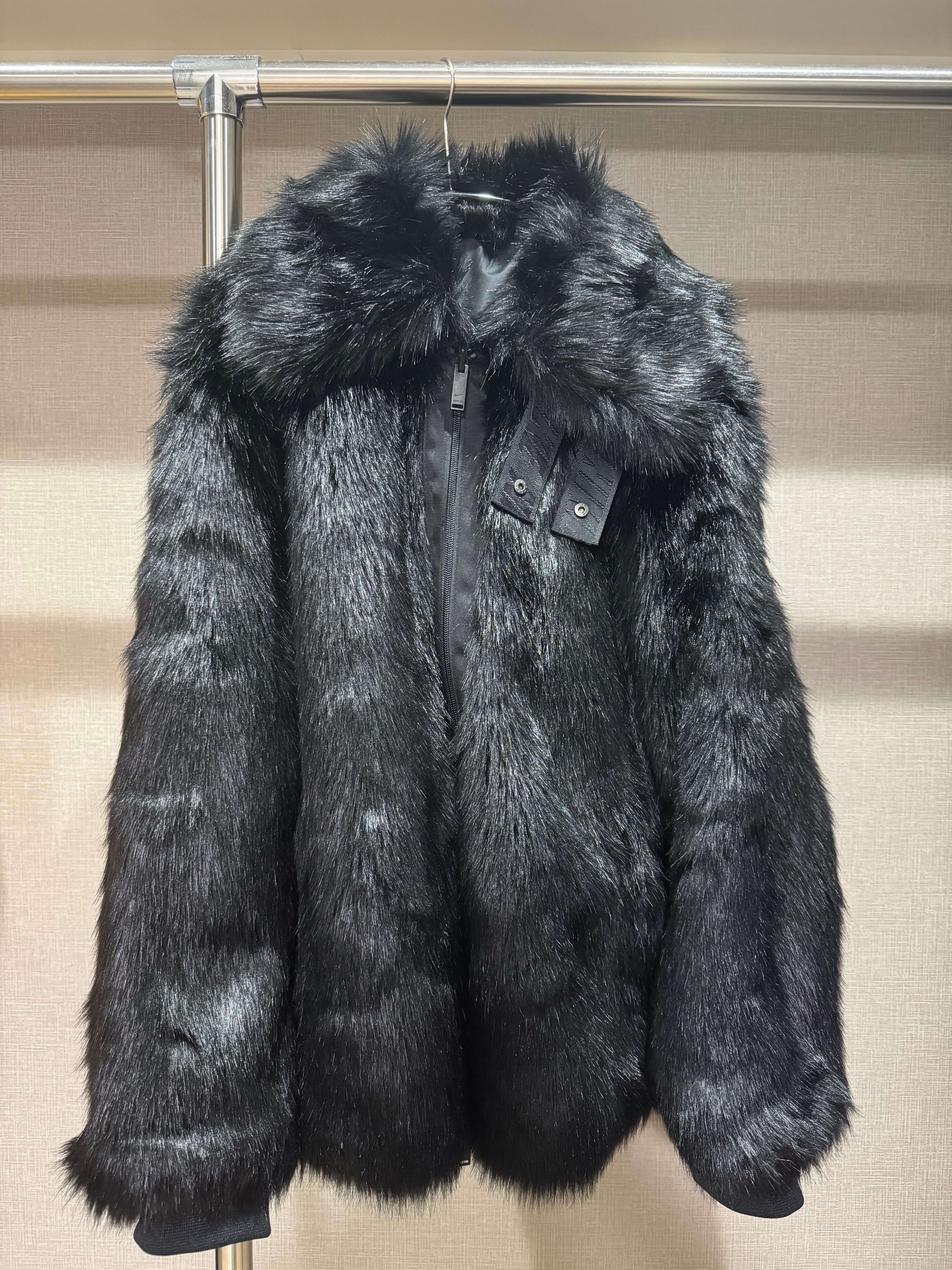 Nike x Ambush Women's Reversible Faux Fur Coat "Black"