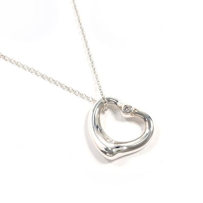ティファニー ネックレス オープンハート エルサペレッティ シルバー