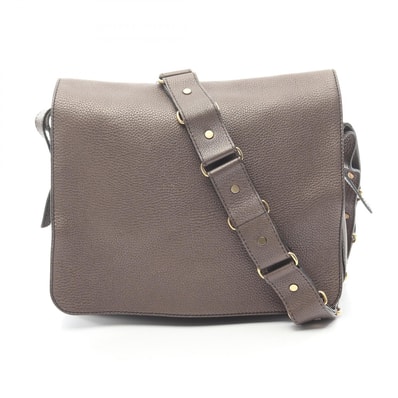 セリーヌ CELINE メッセンジャーバッグ ショルダーバッグ バッグ レザー レディース ブラウン系 【中古】