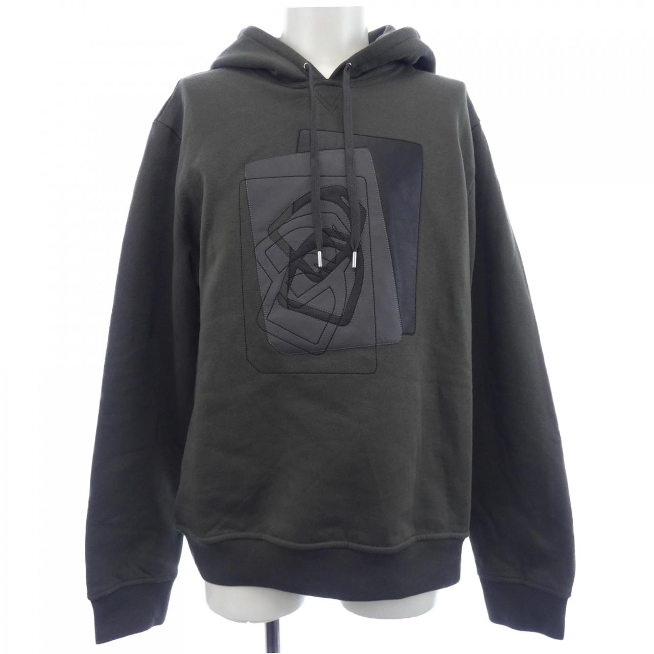 エルメス HERMES フーデッドパーカレザーパッチ ETRIERS DECALES 367800HA パーカー