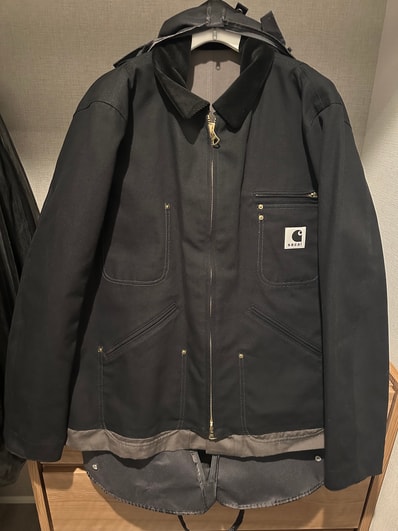 Carhartt WIP × sacai Reversible Duck Jacket "Black"