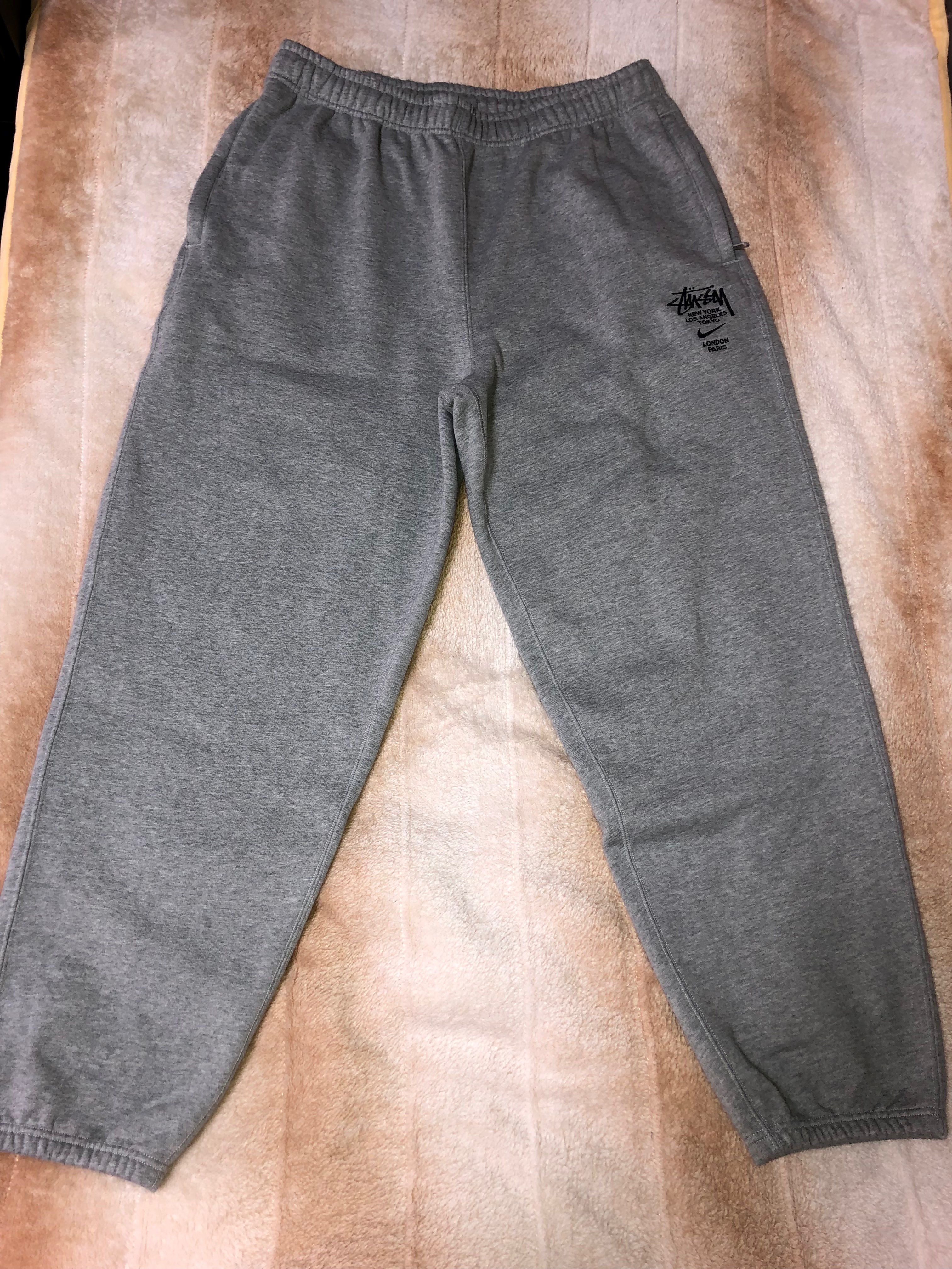 Nike x Stussy International Sweatpants (US Size) "Grey" DC4227-050