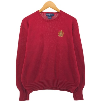 古着 ラルフローレン Ralph Lauren コットンニットセーター メンズL相当/eaa546684