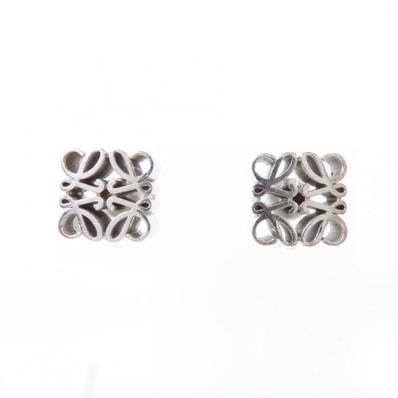 LOEWE Anagram Stud Earrings "Sterling Silver"