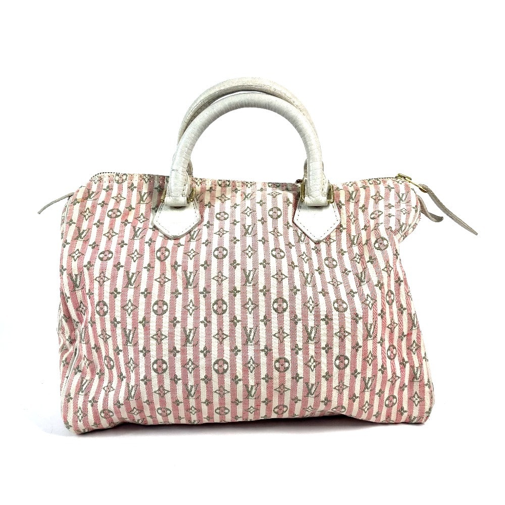 ルイヴィトン LOUIS VUITTON スピーディ30 M95501 モノグラム・ミニ・ラン クロワゼット ミニボストンバッグ カバン ハンドバッグ モノグラムミニランキャンバス ルージュ ピンク