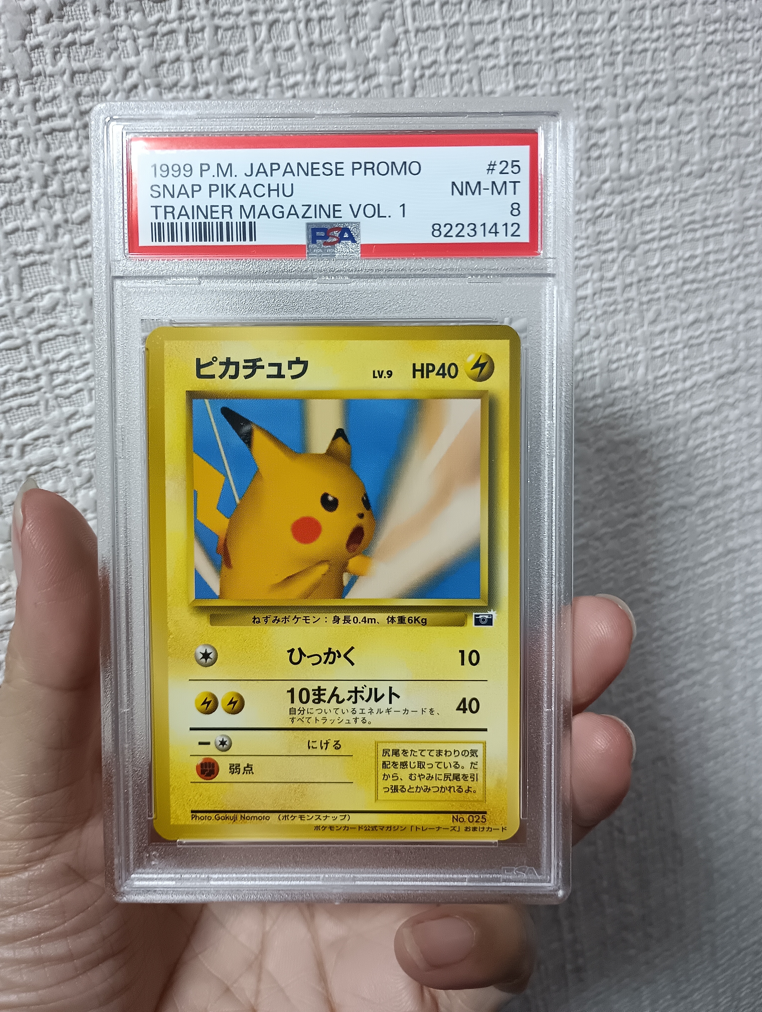 PSA8以下】ピカチュウ ☆ ワールドホビーフェア: 旧裏[PMCG-P No.025