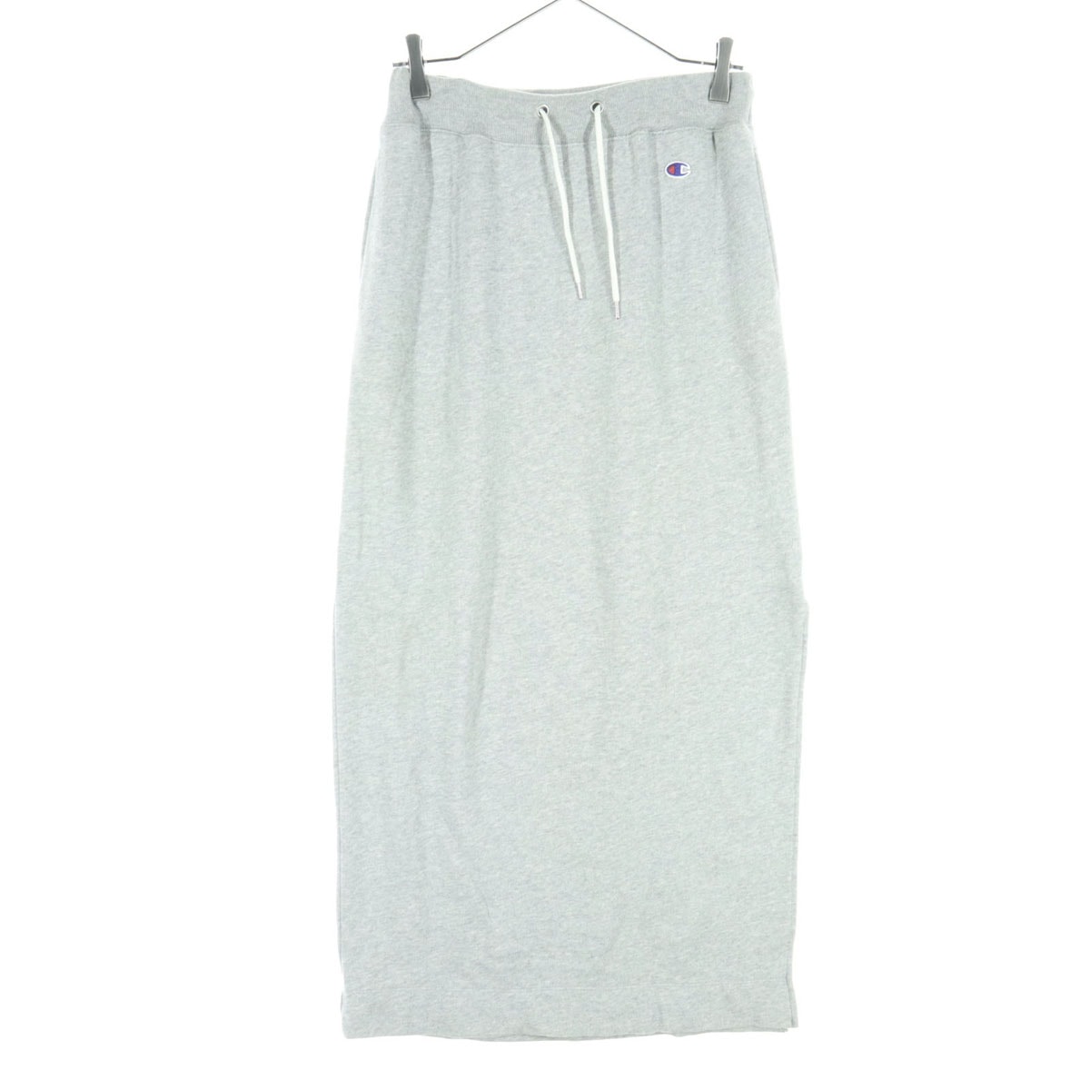 Champion チャンピオン ワンポイントロゴ ロング丈 タイトスカート M グレー