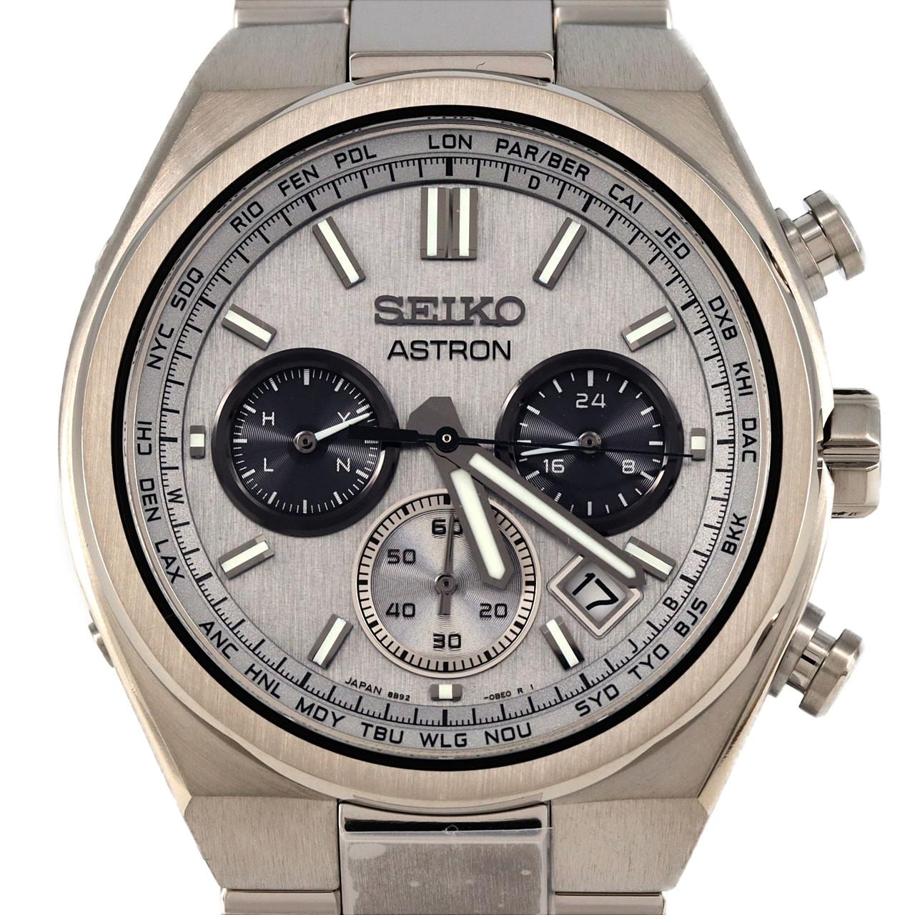 【新品】セイコー アストロン 電波時計 8B92-0BE0/SBXY095 TI ソーラークォーツ