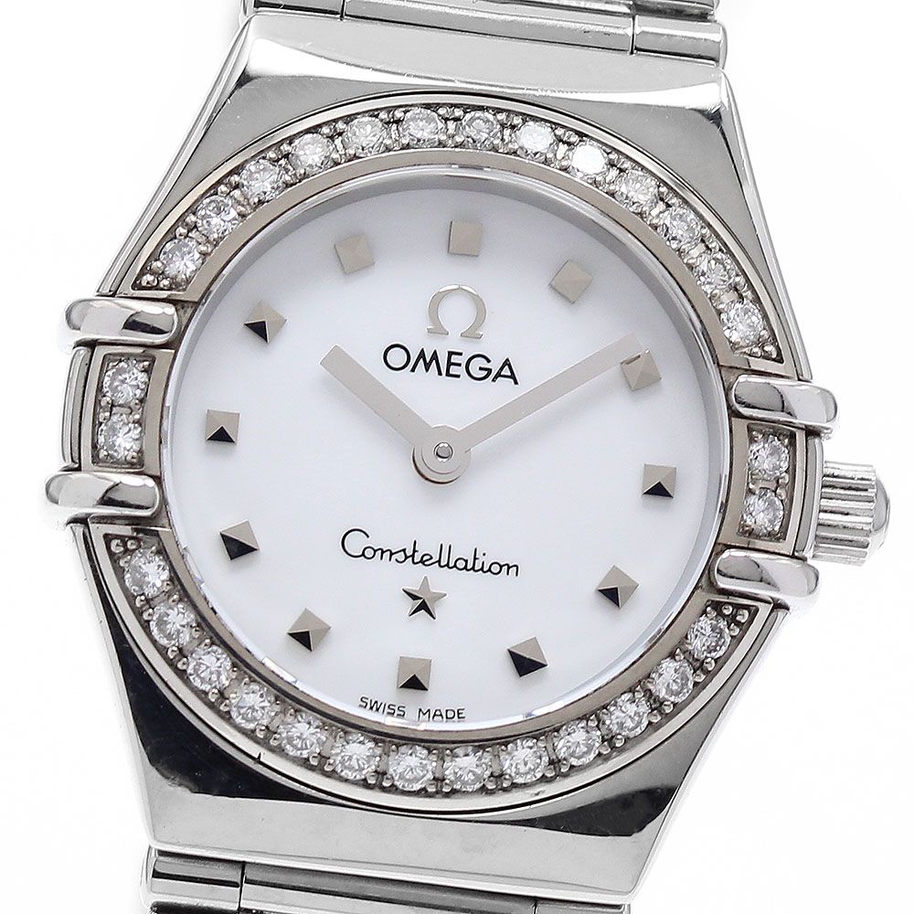 オメガ コンステレーション ダイヤベゼル クォーツ レディース 【中古】
