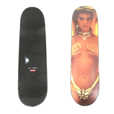 【中古】シュプリーム Supreme 2018年春夏 Nan Goldin Kim In Rhinestones Skateboard スケートボード デッキ スケボー マルチカラー【メンズ】