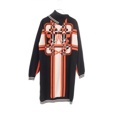 エルメス HERMES BRIDES de GALA ワンピース 衣料品 トップス カシミヤ ベージュ レディース ブラック系 / ベージュ系 / オレンジ系 【中古】