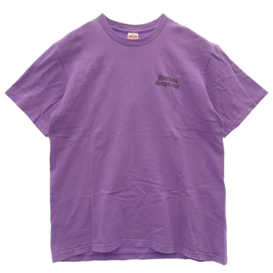 Supreme シュプリーム Tシャツ 23SS × Hardies ハーディーズ Dog Tee ドッグプリント Tシャツ 半袖カットソー パープル系 M【中古】