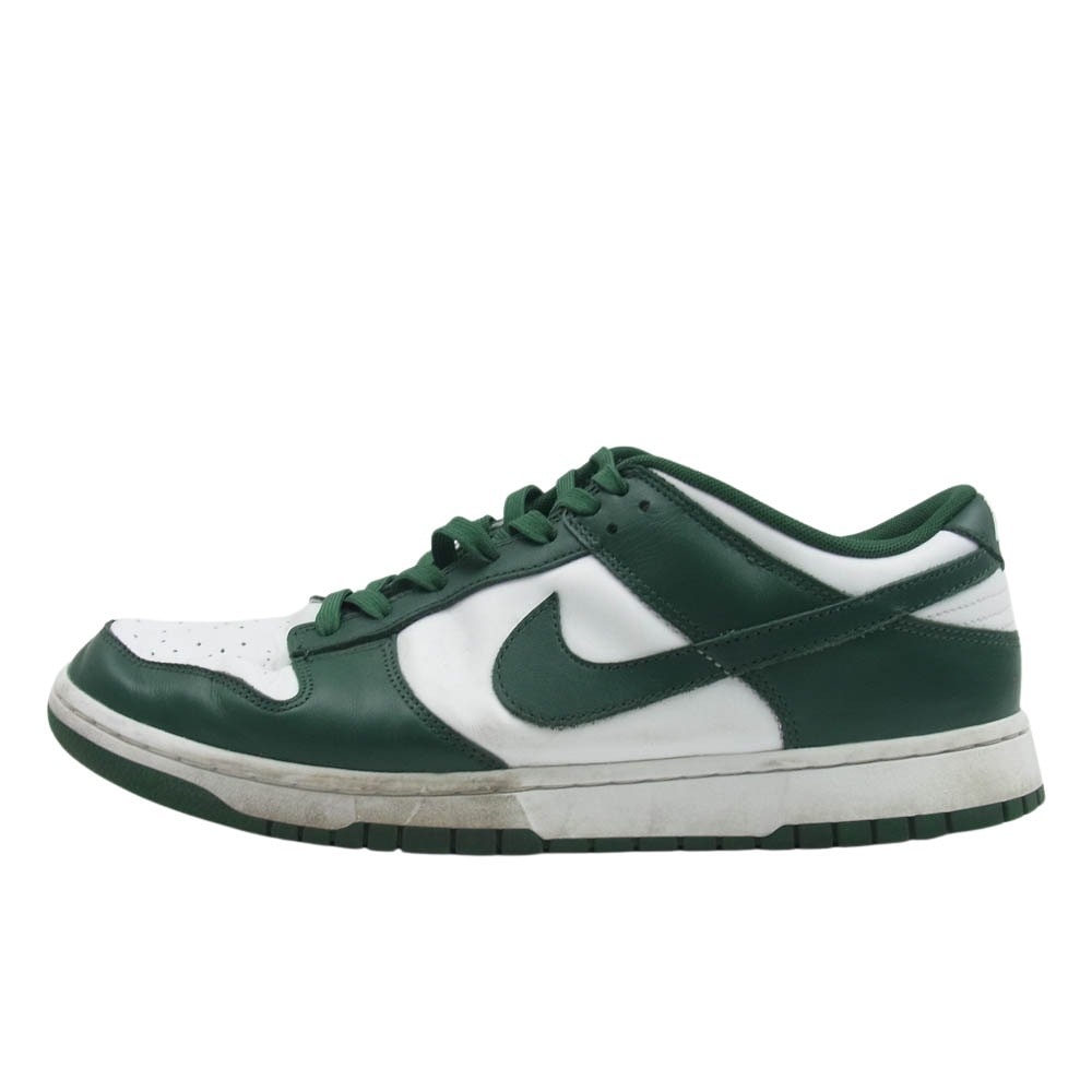 NIKE ナイキ スニーカー DD1391-101 DUNK LOW RETRO ダンク ローカットスニーカー ホワイト系 グリーン系 30cm【中古】