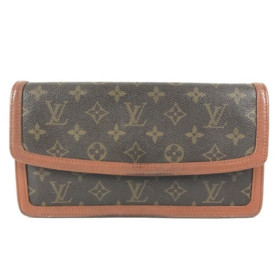 ルイヴィトン LOUIS VUITTON ポシェット ダム PM ポシェットダムPM M51812 モノグラム ポーチ カバン フラップ クラッチバッグ モノグラムキャンバス ブラウン