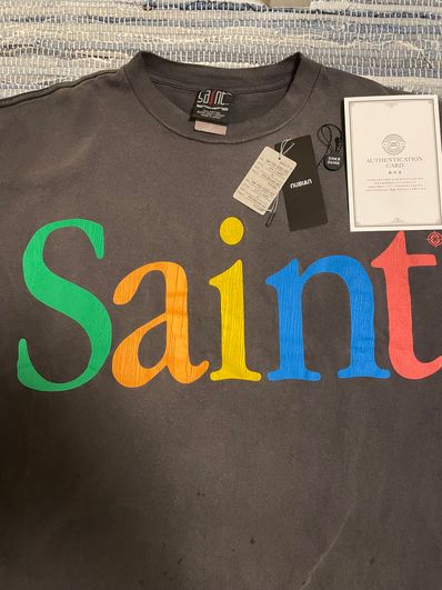 SAINT Mxxxxxx 24SS Coloful Saint SS Tee "Black"