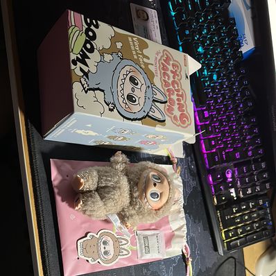 POP MART THE MONSTERS (LABUBU) Exciting Macaron Plush Series TOFFEE