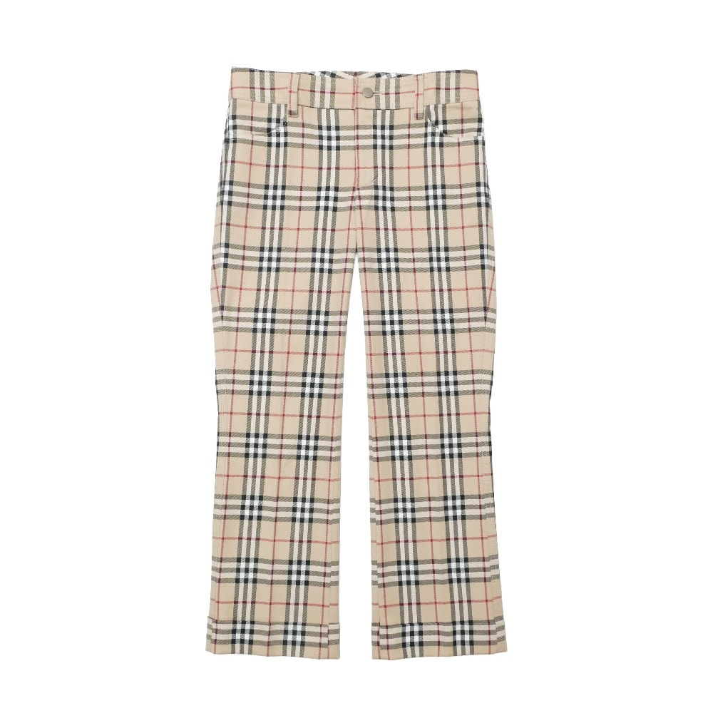 BURBERRY BLUE LABEL バーバリーブルーレーベル パンツ サイズ38 ノバチェック ロゴ刺繍 ブランド古着【中古】20260312/RA8328