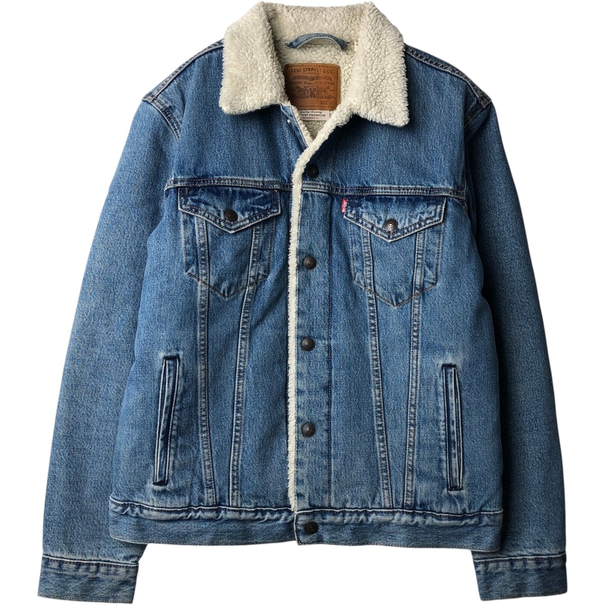 古着 リーバイス Levi's LEVI'S PREMIUM 中綿入り デニムボアジャケット メンズM相当/eaa645703