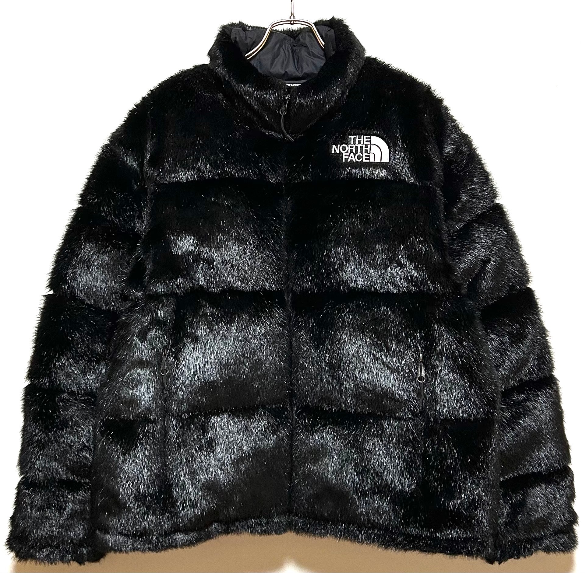 Supreme x The North Face Faux Fur Nuptse Jacket "Black"