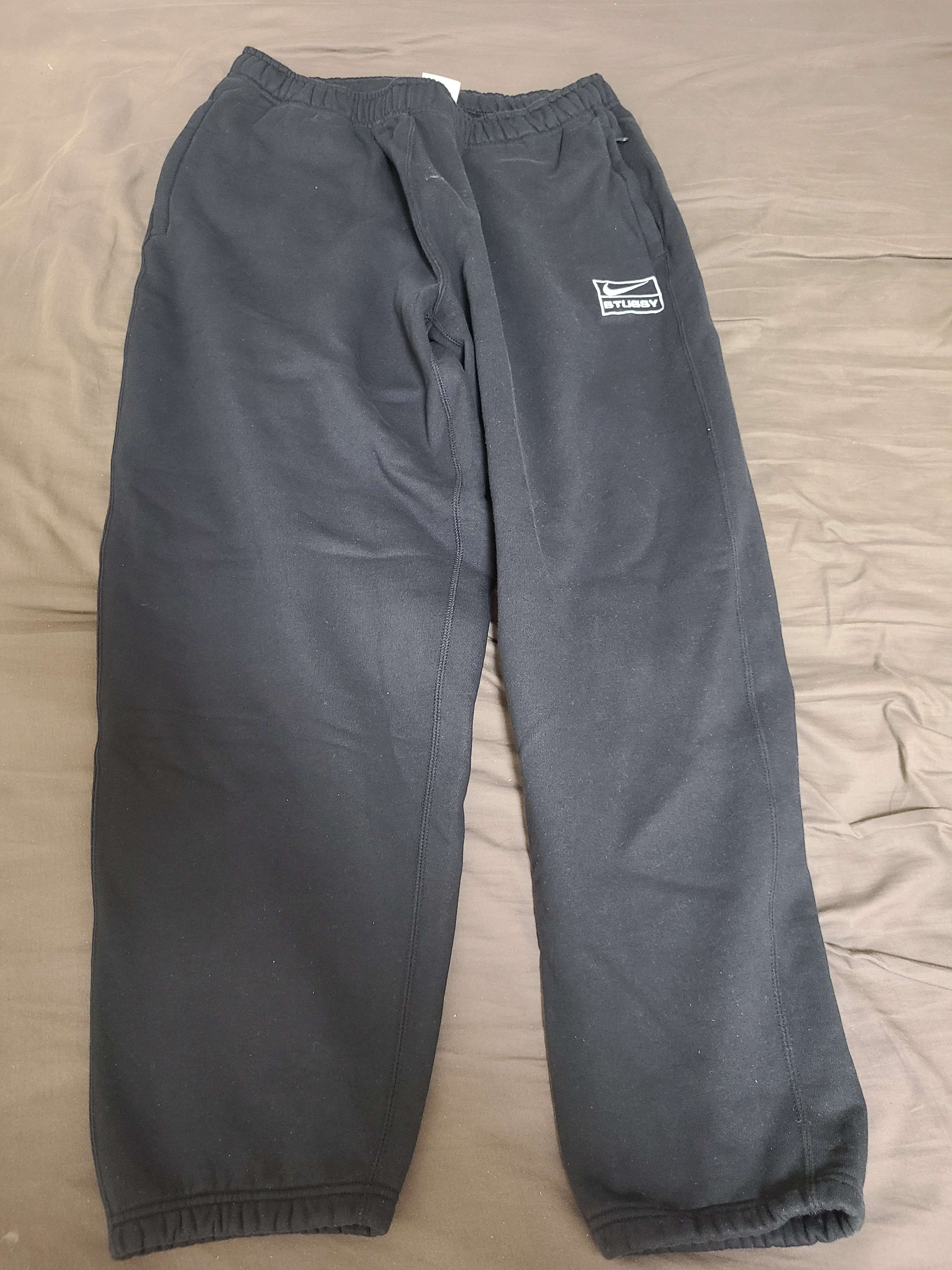 Stussy × Nike NRG Washed Fleece Pant (US Size) "Black" DN4030-010