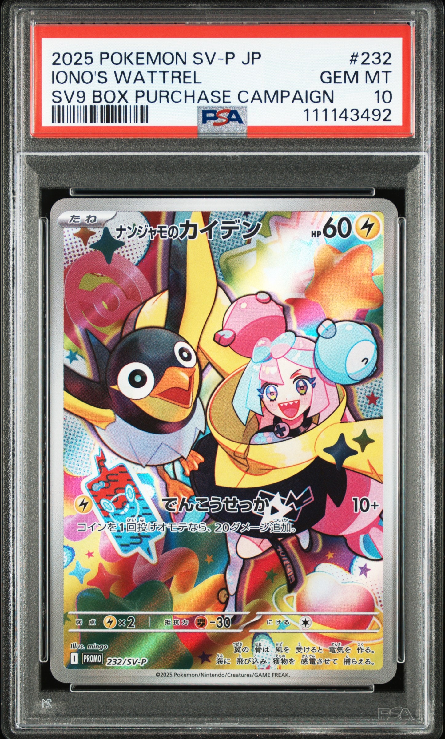 ナンジャモのカイデン P [SV-P 232](プロモーションカード「拡張パック バトルパートナーズ Box購入キャンペーン」)