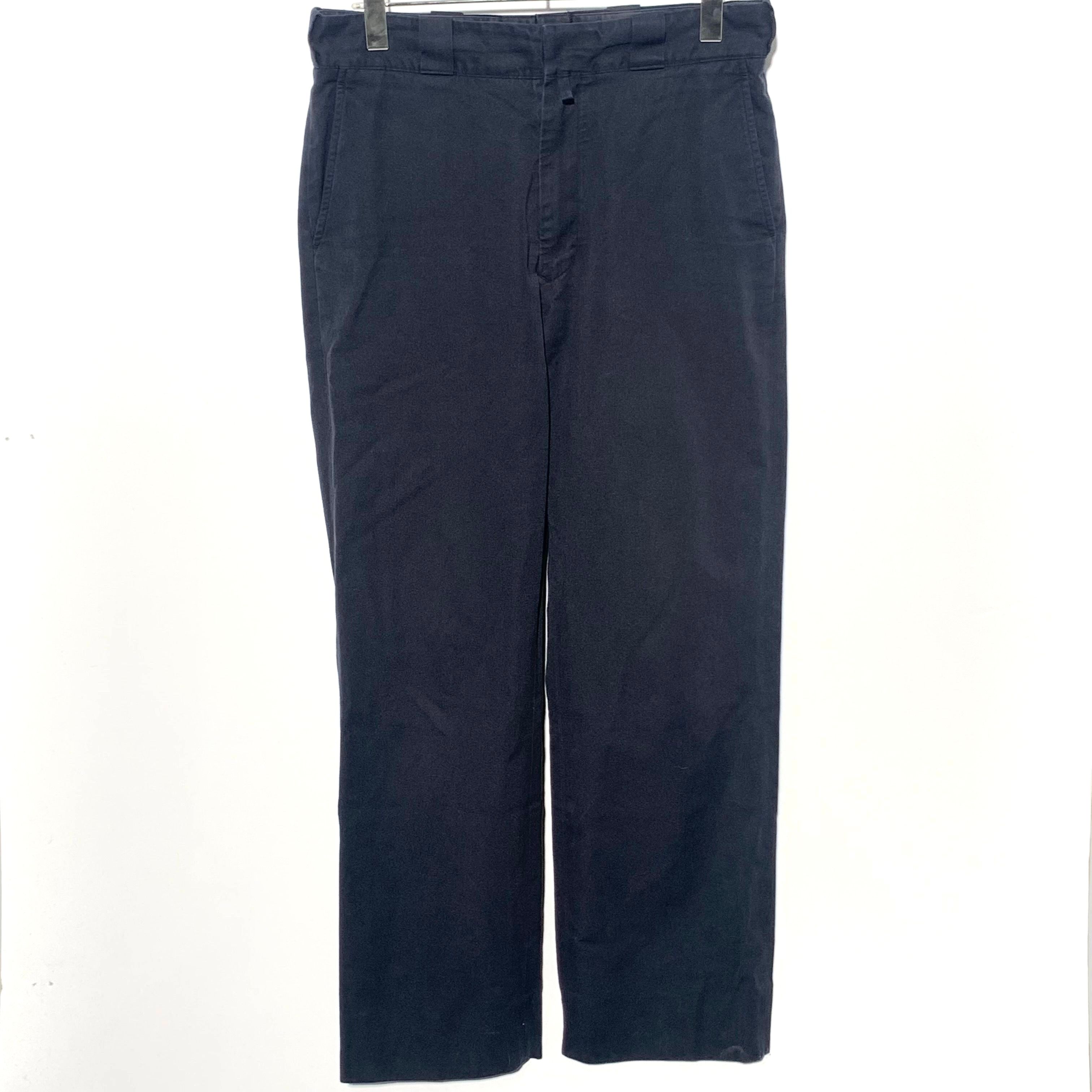 COMOLI Post Work Twill Pants "Black"