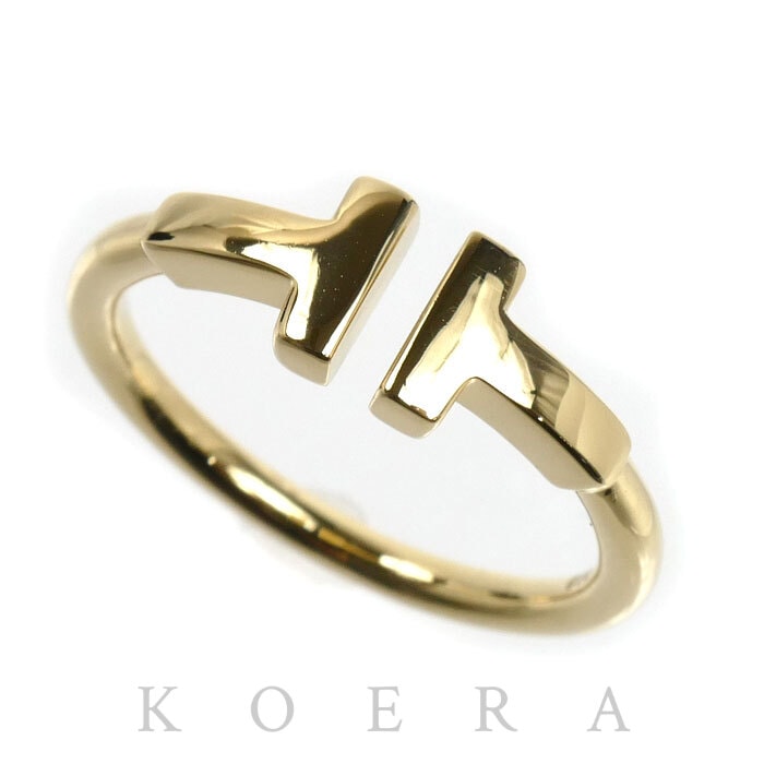 TIFFANY&Co. ティファニー K18YG イエローゴールド Tワイヤー リング・指輪 60147346 9号 3.1g レディース【中古】【美品】