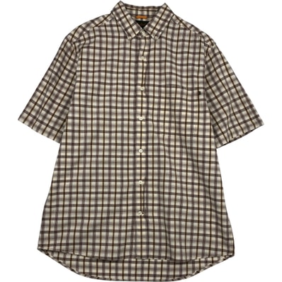 古着 90~00年代 ティンバーランド Timberland 半袖 ボタンダウン チェックシャツ メンズL相当 ヴィンテージ/eaa643793