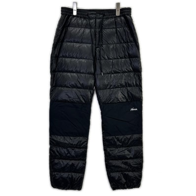 ナンガ NW2441-11801 ブラック ナイロン MOUNTAIN LODGE DOWN PANTS /マウンテンロッジダウンパンツ M